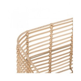 Set di Cesti Naturale Resina 46 x 35 x 23 cm (4 Unità)