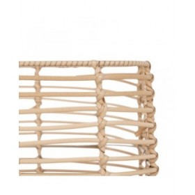 Set di Cesti Naturale Resina 46 x 35 x 23 cm (4 Unità)