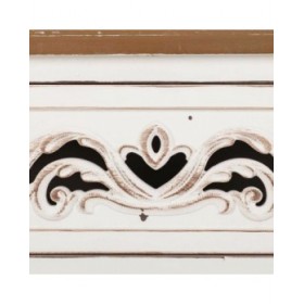 Comodino Alexandra House Living Bianco 38 x 62 x 48 cm