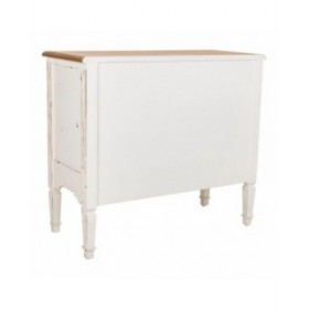 Cassettiera Alexandra House Living Bianco Legno di abete Legno MDF 38 x 76 x 86 cm