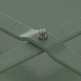 Tavolo aggiuntivo Marzia Verde Acciaio 60 x 60 x 42 cm