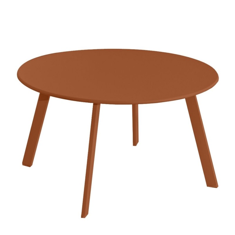 Tavolo Marzia Terracotta Acciaio 70 x 70 x 40 cm