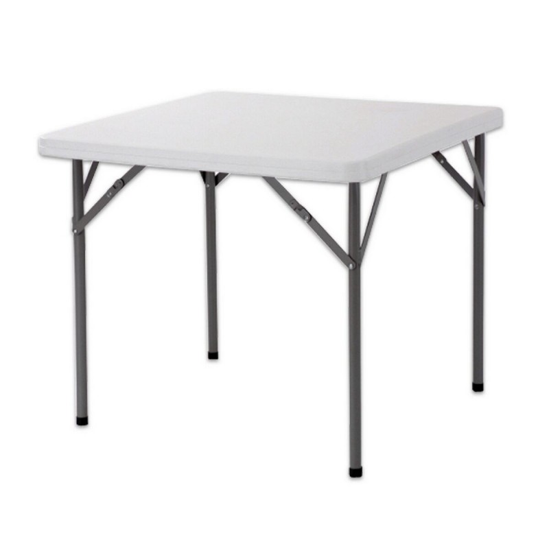 Tavolo Pieghevole Catering Bianco 87 x 87 x 74 cm