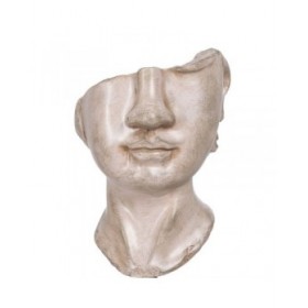 Statua Decorativa Beige Faccia 12,5 x 13,5 x 27,5 cm