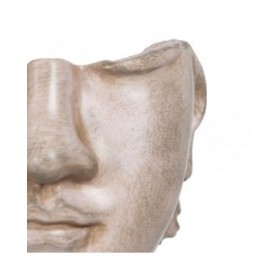 Statua Decorativa Beige Faccia 12,5 x 13,5 x 27,5 cm