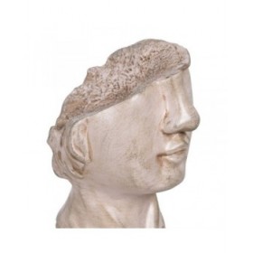 Statua Decorativa Beige Faccia 12,5 x 13,5 x 27,5 cm