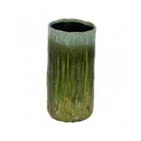 Vaso Verde Ceramica 21 x 21 x 41 cm
