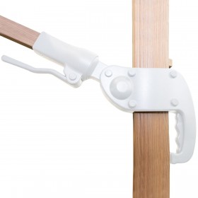 Ombrellone Tiber Bianco Alluminio teak 300 x 300 x 250 cm