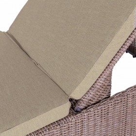 Lettino Patsy Marrone Chiaro Naturale 200 x 70 x 41 cm