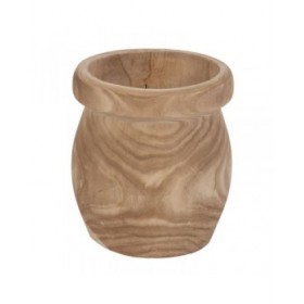 Set di vasi da fiori Naturale Legno di paulownia 43 x 43 x 44 cm (3 Unità)