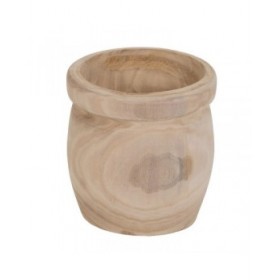 Set di vasi da fiori Naturale Legno di paulownia 43 x 43 x 44 cm (3 Unità)
