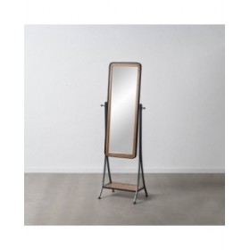 Specchio spogliatoio Nero Naturale 62 x 42 x 174 cm