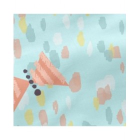 Lenzuolo con angoli HappyFriday MOSHI MOSHI Azzurro Multicolore 60 x 120 x 14 cm