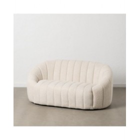 Divano Beige Poliestere Ferro 146 x 84 x 66 cm