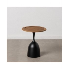 Tavolino Aggiuntivo Nero Dorato 50 x 50 x 57 cm