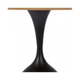 Tavolino Aggiuntivo Nero Dorato 50 x 50 x 57 cm