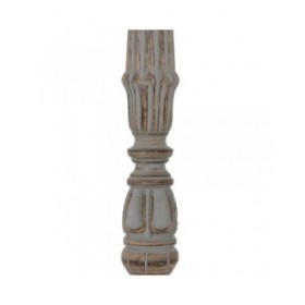 Candelabro Bianco Naturale Ferro Legno di mango 19 x 19 x 68,5 cm