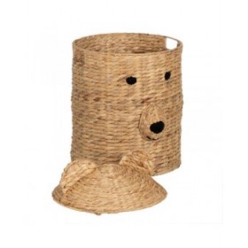 Cesto Nero Beige Fibra naturale