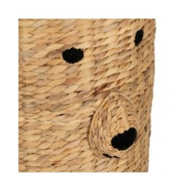 Cesto Nero Beige Fibra naturale