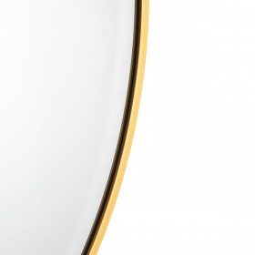 Specchio da parete Dorato Alluminio Cristallo 100 x 4 x 100 cm
