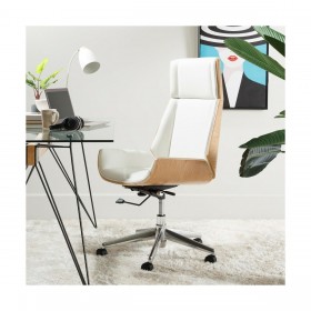 Poltrona Bianco Naturale Ferro 100 % Poliuretano 65 x 66 x 108,5 cm