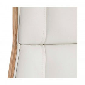Poltrona Bianco Naturale Ferro 100 % Poliuretano 65 x 66 x 108,5 cm