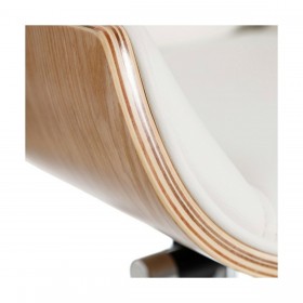 Poltrona Bianco Naturale Ferro 100 % Poliuretano 65 x 66 x 108,5 cm