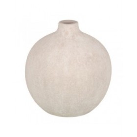 Vaso Crema Ceramica Sabbia 22 x 22 x 25 cm