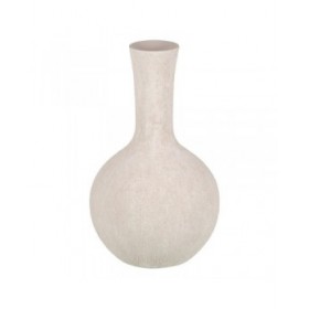 Vaso Crema Ceramica Sabbia 23 x 23 x 46,5 cm