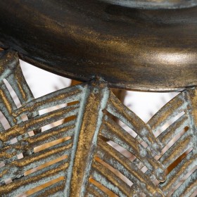 Lampadario Fogli Dorato Metallo 45 x 45 x 70 cm