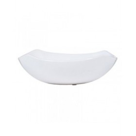 Centrotavola Bianco Ceramica 22,5 x 22,5 x 7 cm