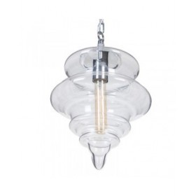 Lampadario Argentato Metallo Cristallo 40 W 220-240 V 28 x 28 x 36 cm Moderno