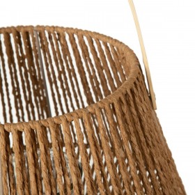 Lanterna 33 x 33 x 27 cm Portacandele Naturale Fibra naturale