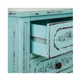 Comodino Alexandra House Living Azzurro 32 x 67 x 46 cm