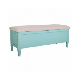 Panca Alexandra House Living Azzurro Spugna Legno di abete Legno MDF 43 x 48 x 120 cm