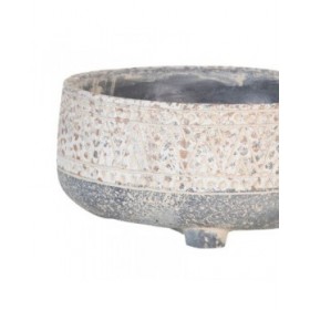 Vaso Grigio Cemento 25 x 25 x 12 cm