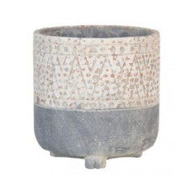 Vaso Grigio Cemento 18 x 18 x 18,5 cm