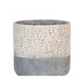 Vaso Grigio Cemento 18 x 18 x 18,5 cm