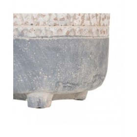 Vaso Grigio Cemento 18 x 18 x 18,5 cm