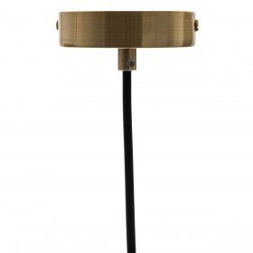 Lampadario 21 x 21 x 37 cm Dorato Legno Ferro 220 V Legno di mango 240 V