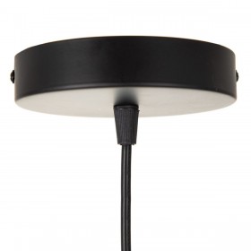 Lampadario Nero Dorato Metallo 30 x 30 x 41 cm