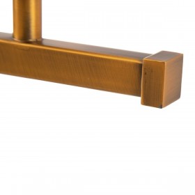 Lampada da Parete 60 x 20 cm Cristallo Dorato Metallo