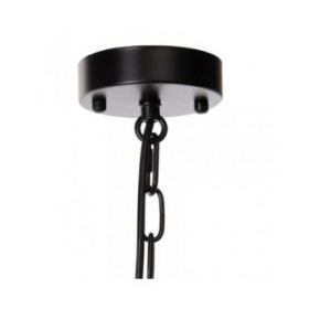 Lampadario Bianco Nero Ferro 40 W 220 V 65 x 65 x 49,5 cm