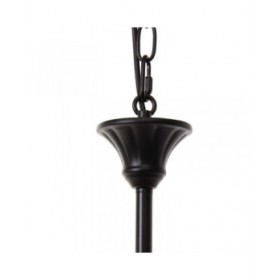 Lampadario Bianco Nero Ferro 40 W 220 V 65 x 65 x 49,5 cm