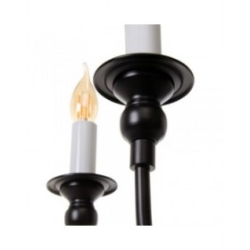 Lampadario Bianco Nero Ferro 40 W 220 V 65 x 65 x 49,5 cm
