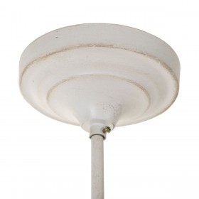 Lampadario Bianco Legno Metallo 220 V 240 V 220-240 V 60 x 60 x 80 cm