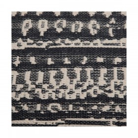 Tappeto 80 x 150 cm Grigio Beige Cotone