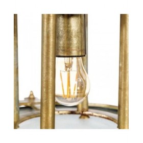 Lampadario Bronce Cristallo Ferro 40 W 240 V 50 x 50 x 32 cm
