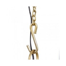 Lampadario Bronce Cristallo Ferro 40 W 240 V 50 x 50 x 32 cm