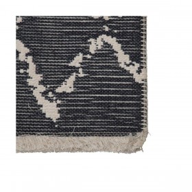 Tappeto 80 x 150 cm Grigio Beige Cotone